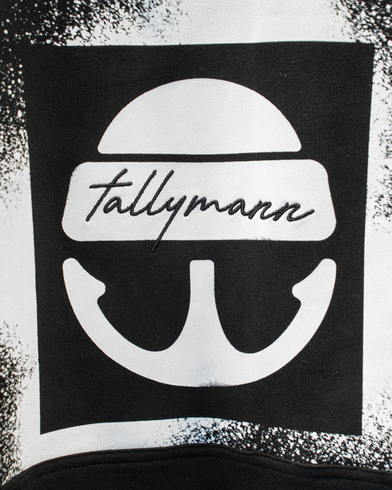 Tallymann Stencil Hoodie Herren schwarz