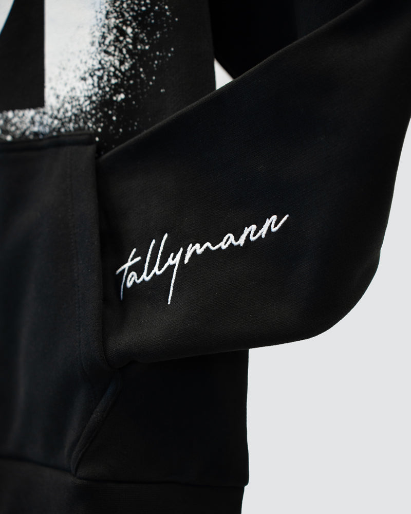 Tallymann Stencil Hoodie Herren schwarz