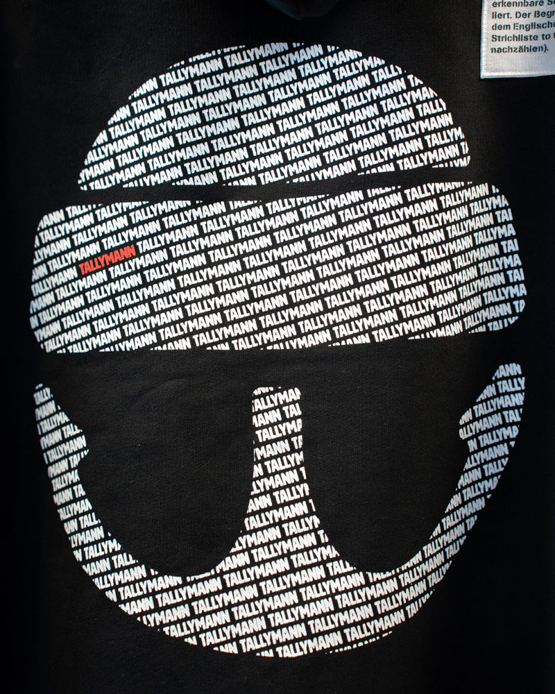 Tallymann Pattern Hoodie Damen schwarz