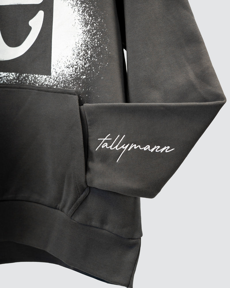 Tallymann Stencil Hoodie Herren anthrazit