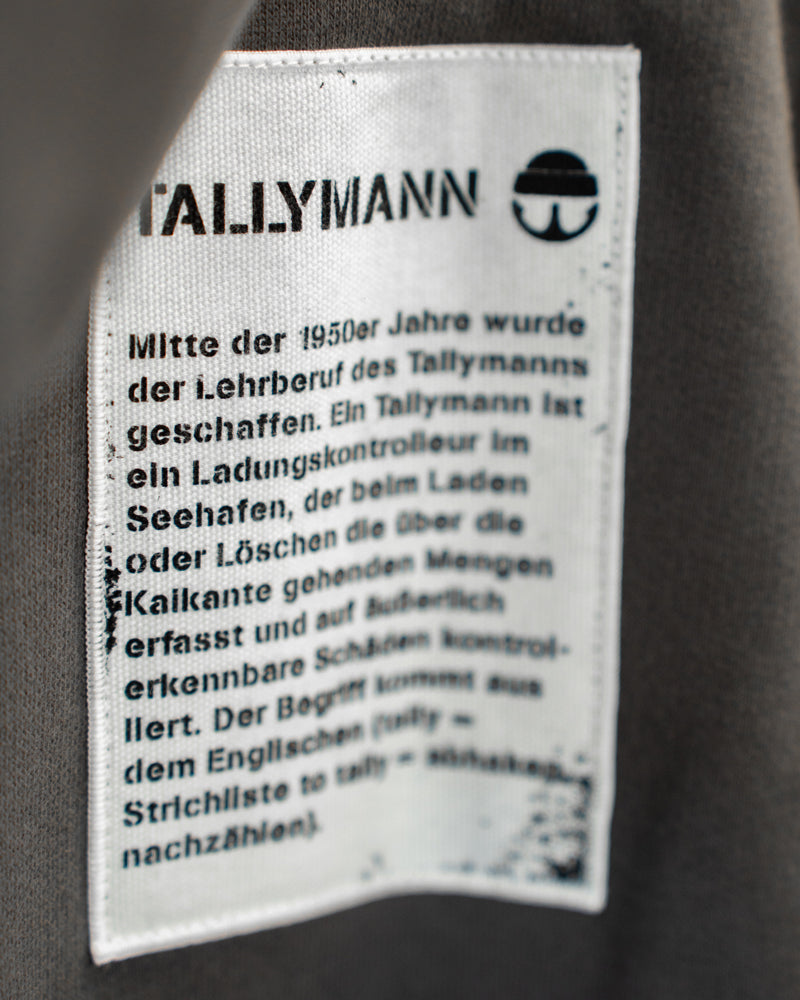 Tallymann Stencil Hoodie Herren anthrazit