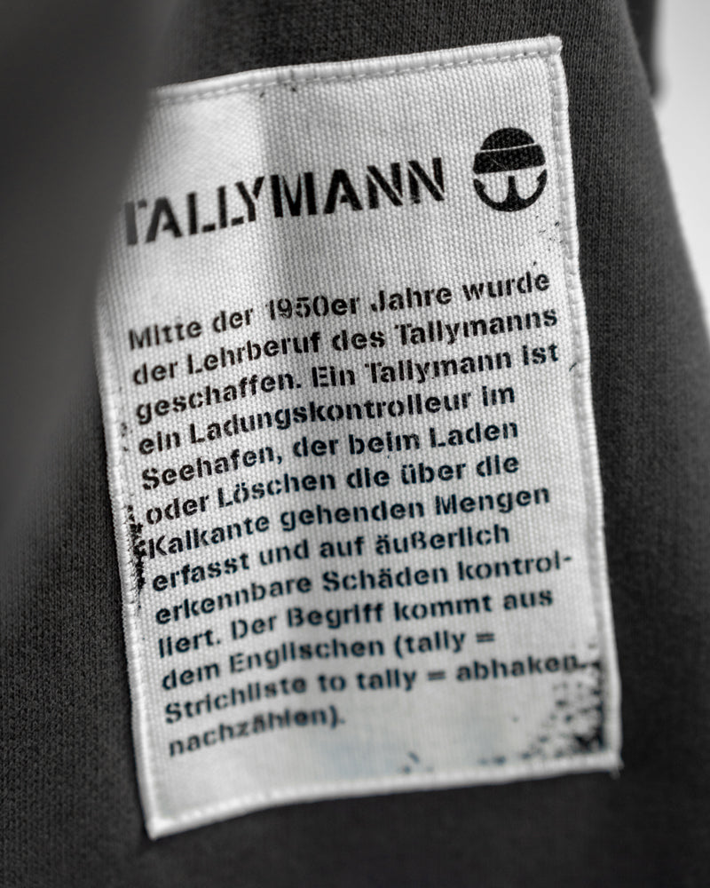 Tallymann Pattern Hoodie Damen anthrazit