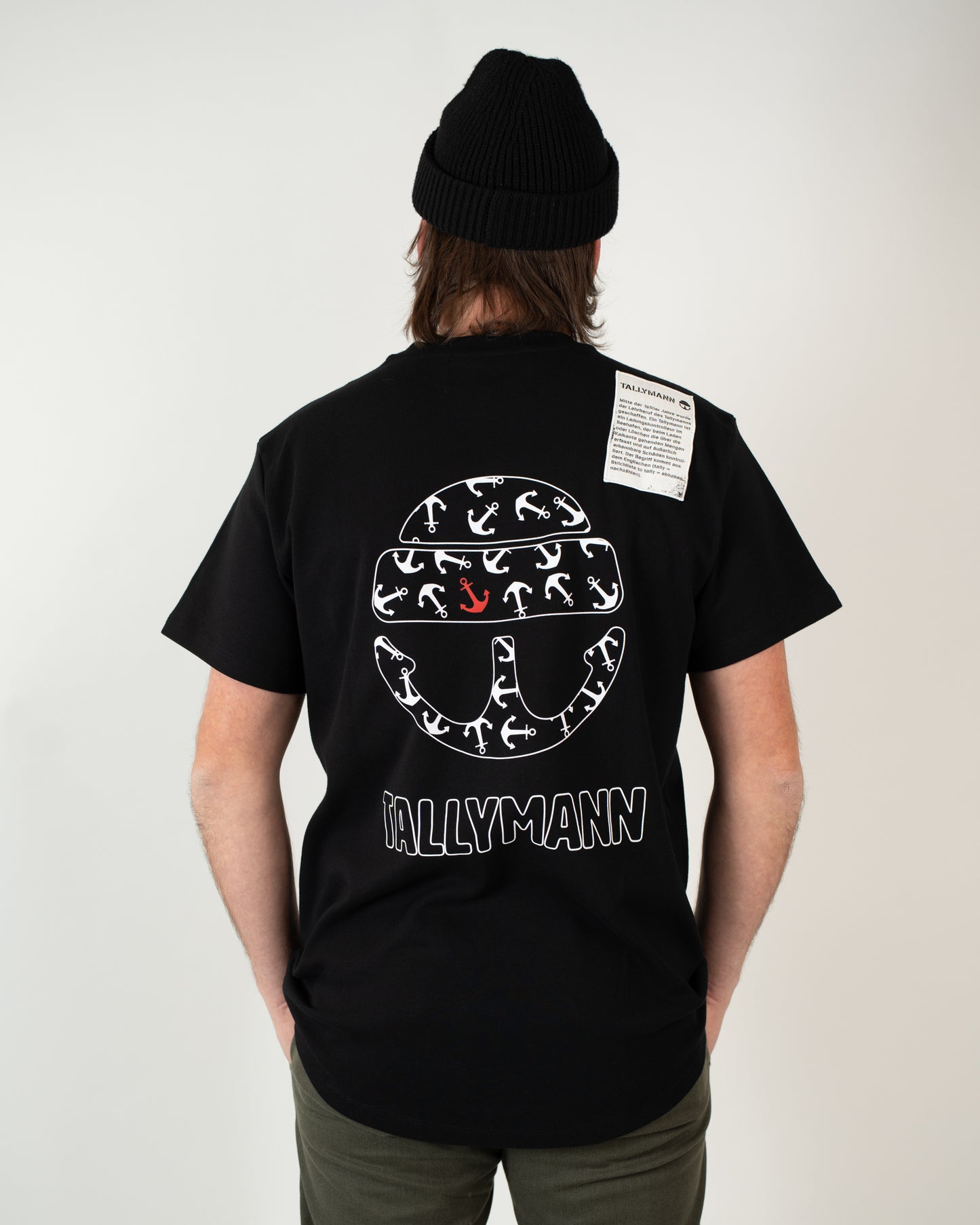 Tallymann Anker T-Shirt Herren schwarz