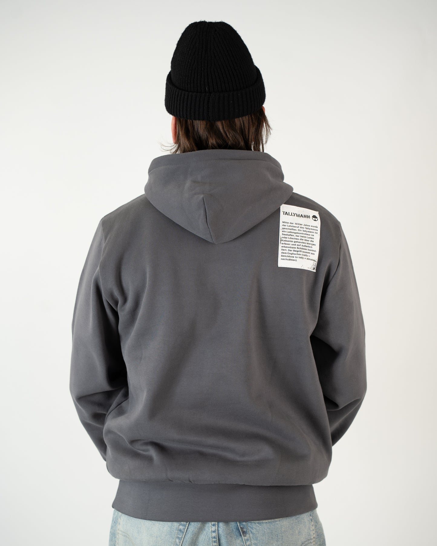 Tallymann Stencil Hoodie Herren anthrazit