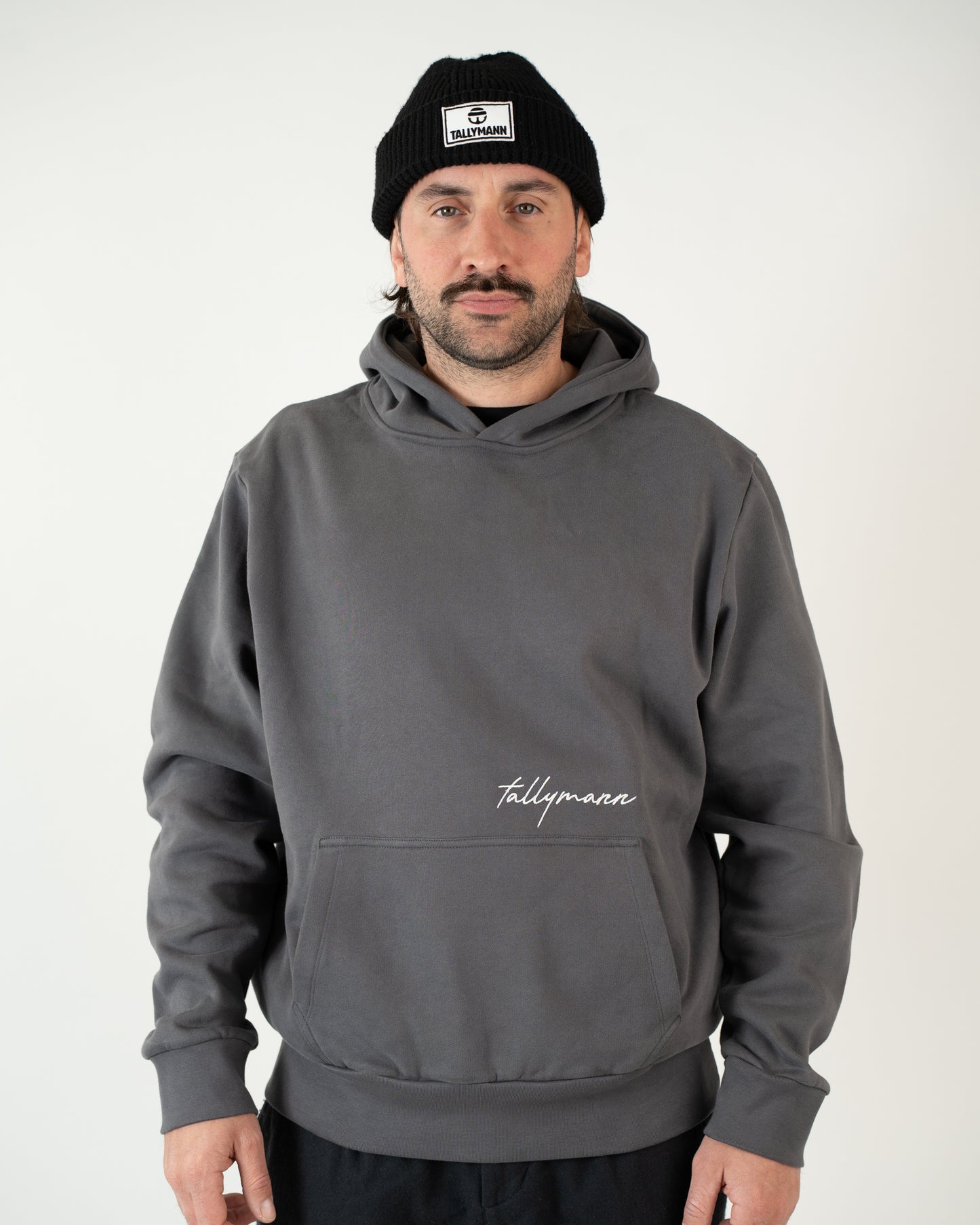 Tallymann Pattern Hoodie Herren anthrazit