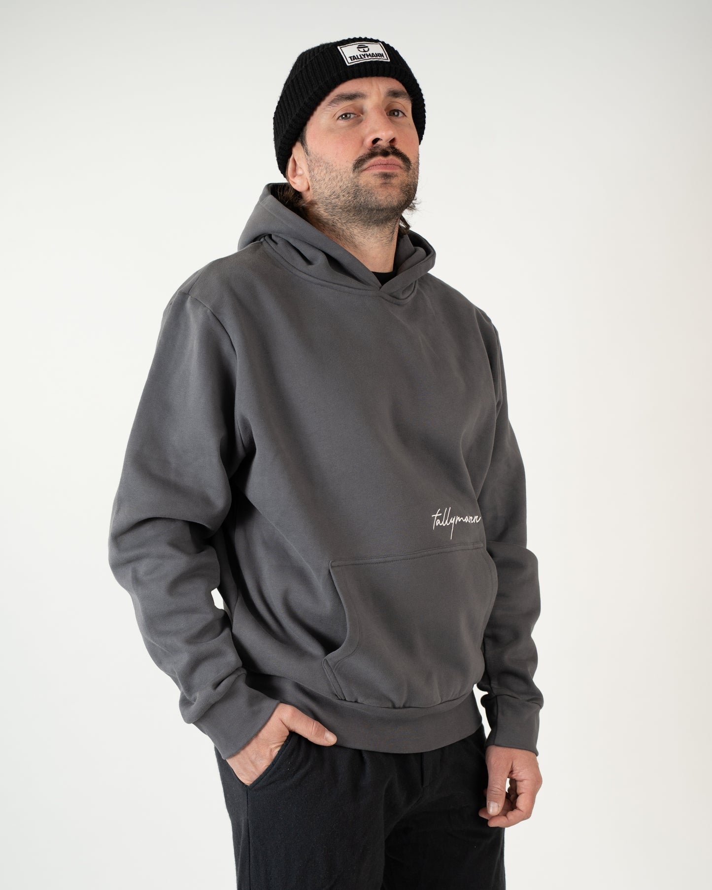 Tallymann Pattern Hoodie Herren anthrazit