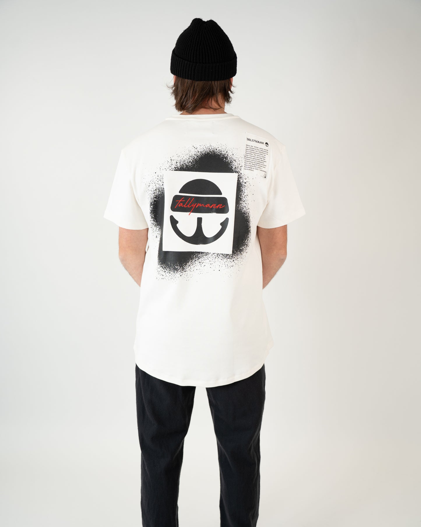 Tallymann Stencil T-Shirt Herren ecru