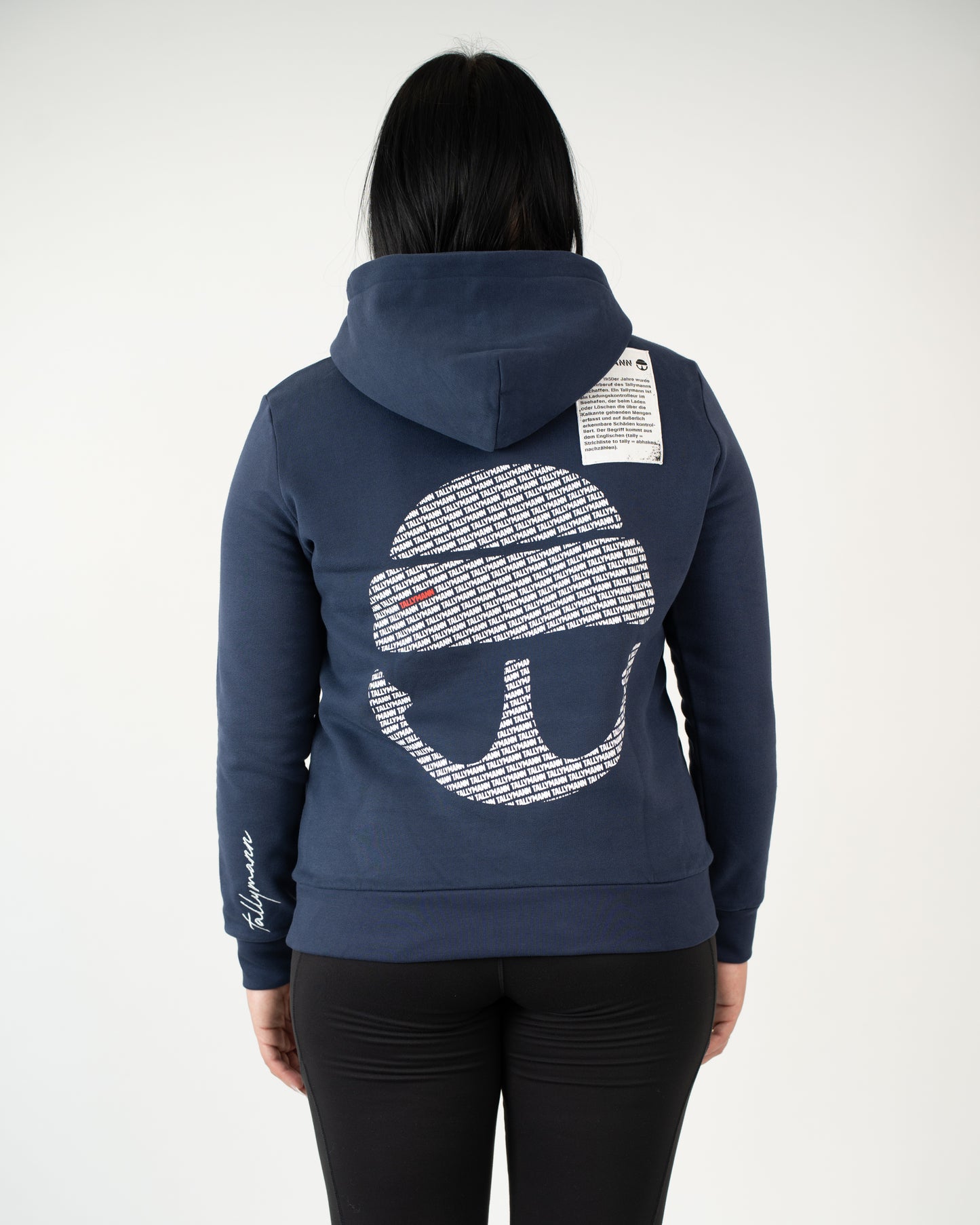 Tallymann Pattern Hoodie Damen marine