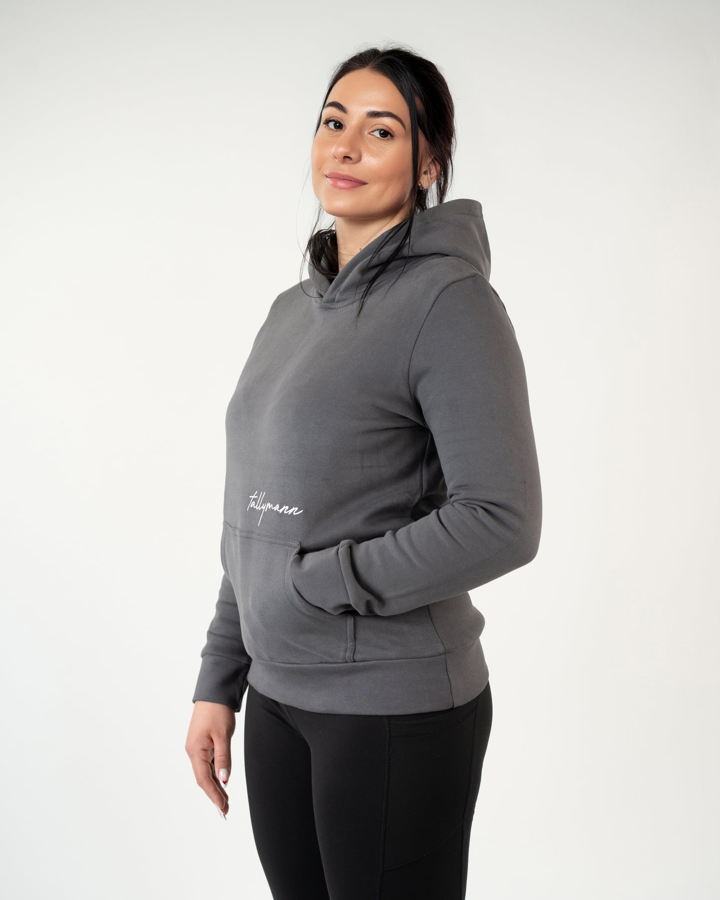 Tallymann Pattern Hoodie Damen anthrazit