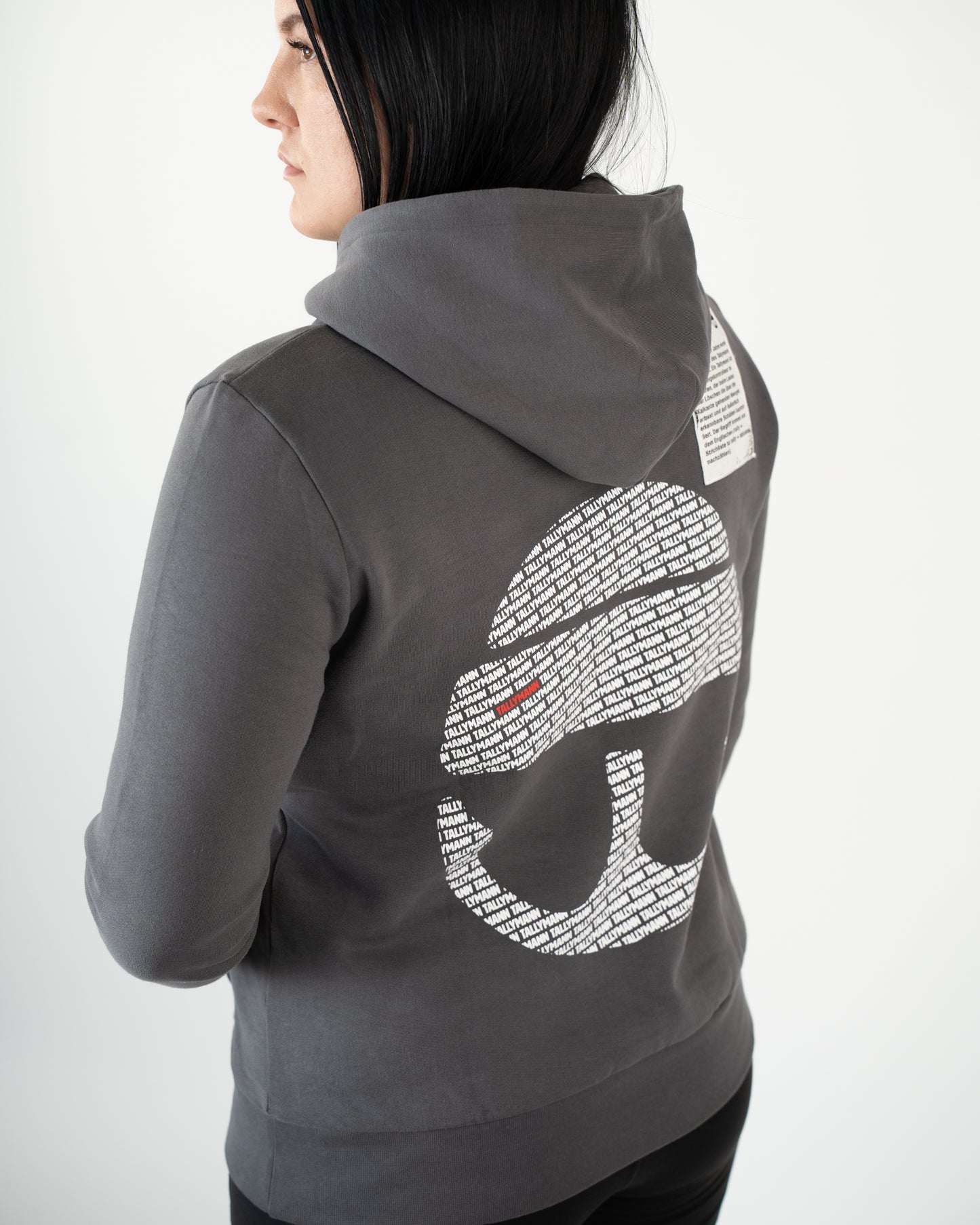 Tallymann Pattern Hoodie Damen anthrazit