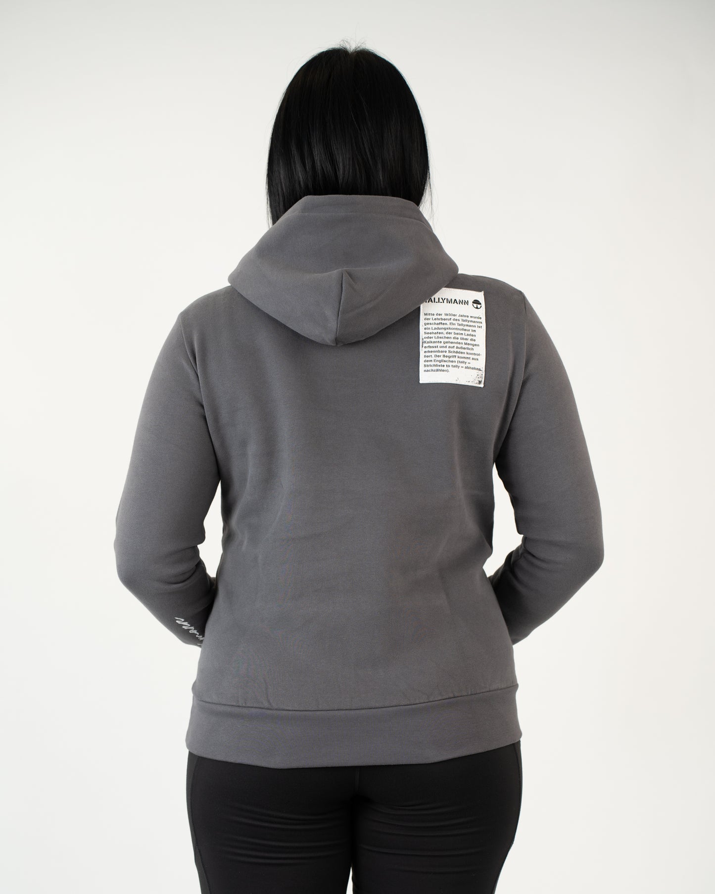Tallymann Stencil Hoodie Damen anthrazit