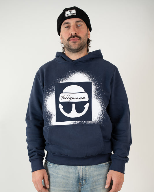 Tallymann Stencil Hoodie Herren marine