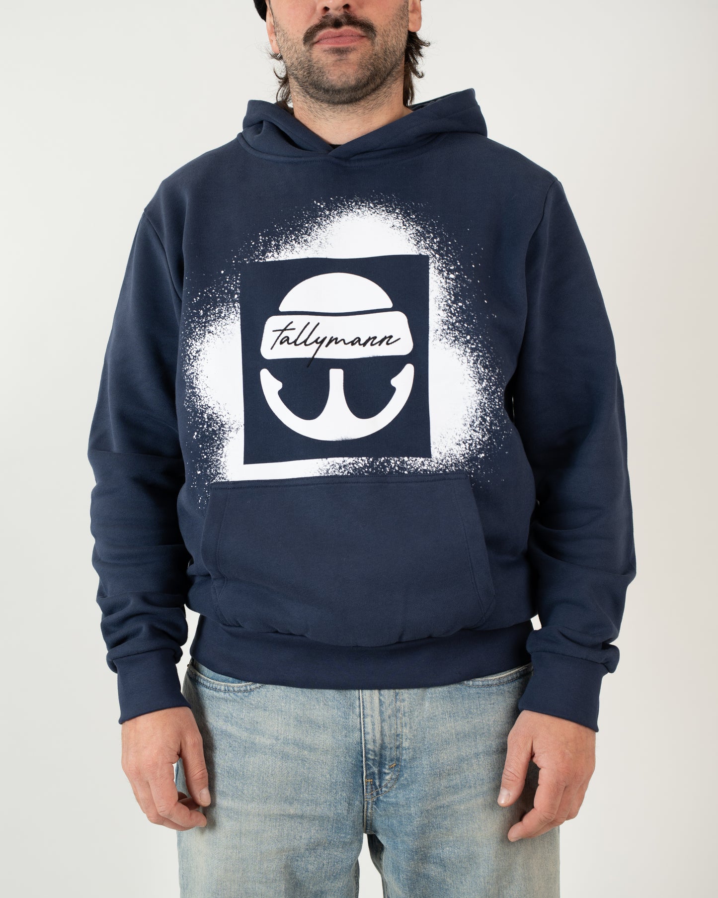 Tallymann Stencil Hoodie Herren marine