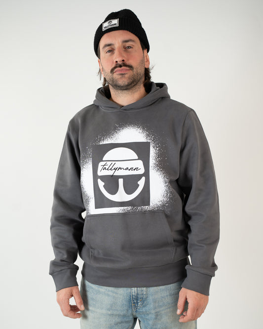 Tallymann Stencil Hoodie Herren anthrazit