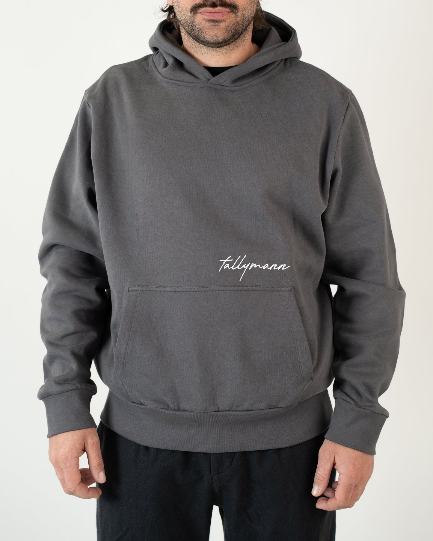 Tallymann Pattern Hoodie Herren anthrazit