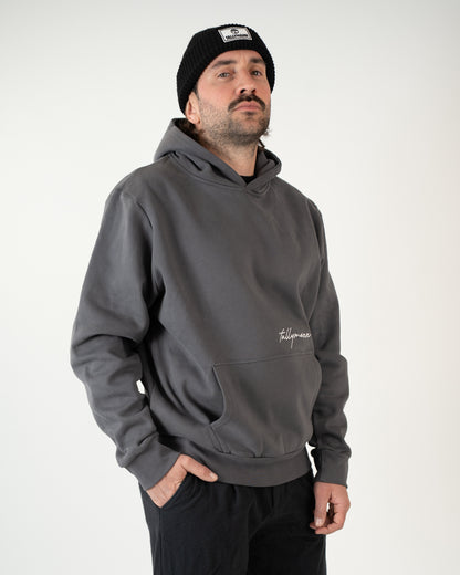 Tallymann Pattern Hoodie Herren anthrazit