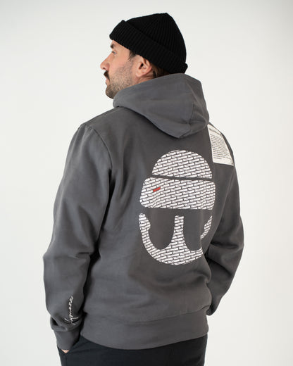 Tallymann Pattern Hoodie Herren anthrazit