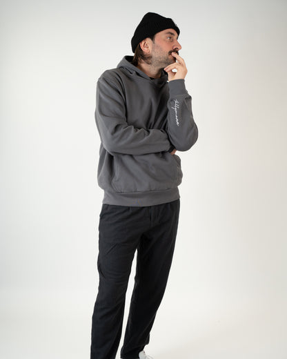 Tallymann Pattern Hoodie Herren anthrazit