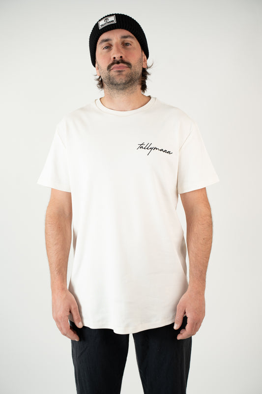 Tallymann Stencil T-Shirt Herren ecru
