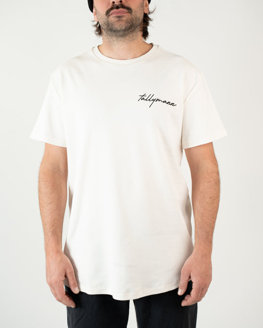 Tallymann Stencil T-Shirt Herren ecru