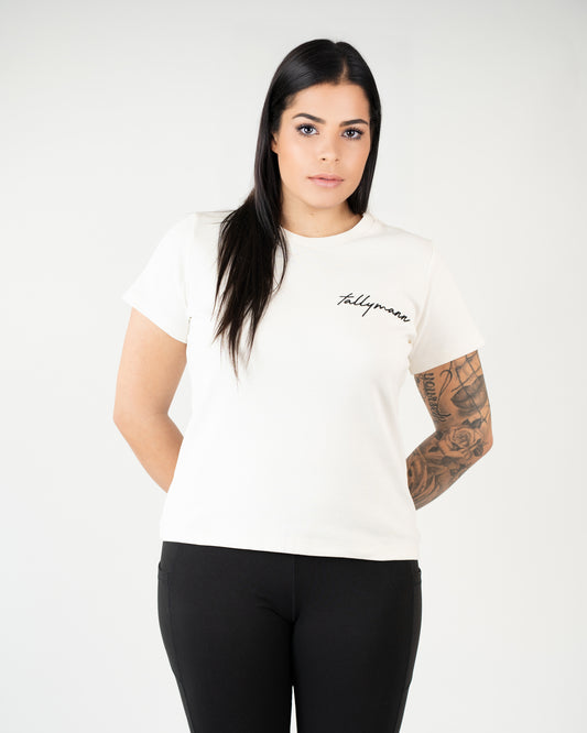 Tallymann Stencil T-Shirt Damen ecru