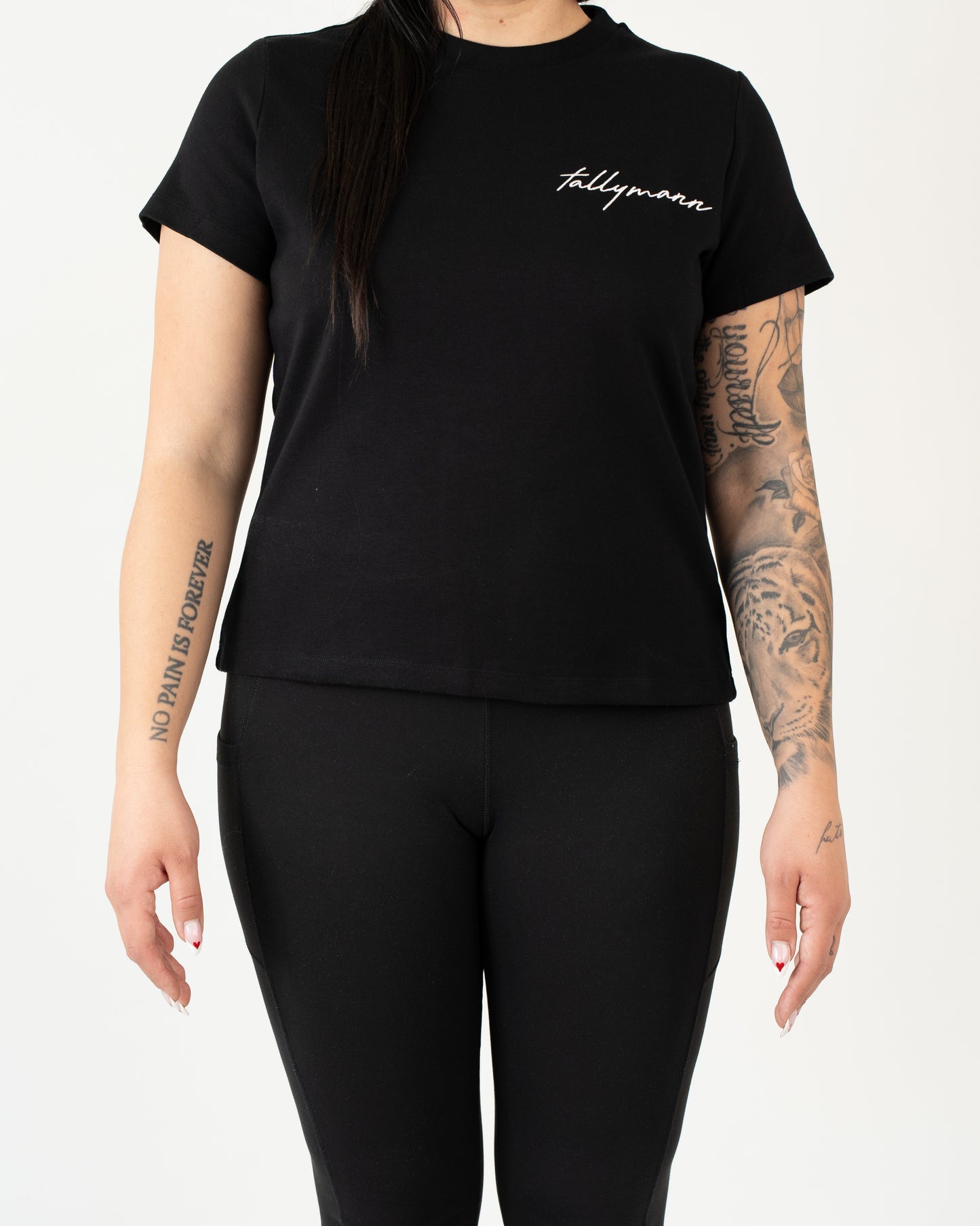 Tallymann Anker T-Shirt Damen schwarz