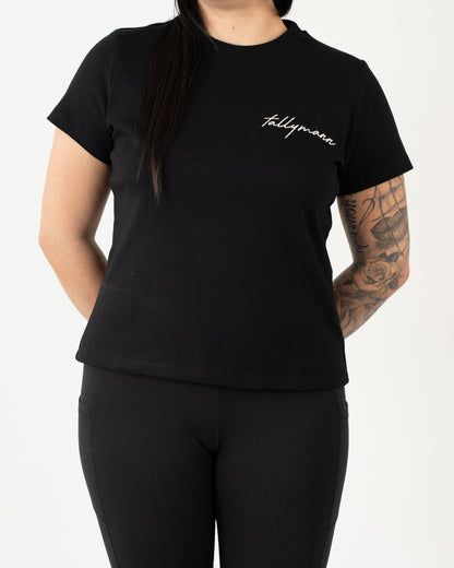 Tallymann Stencil T-Shirt Damen schwarz