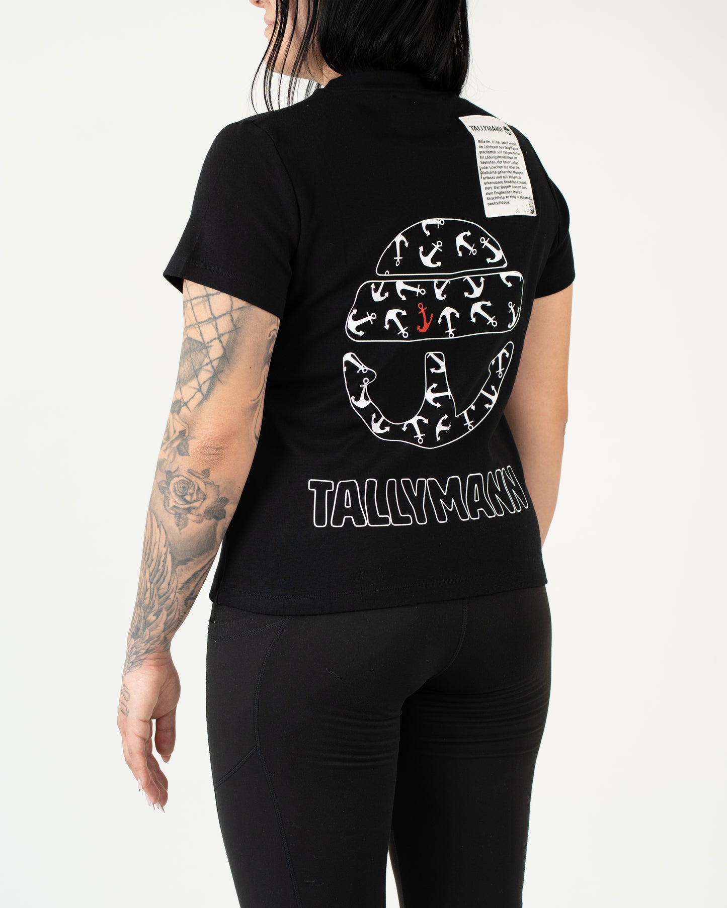 Tallymann Anker T-Shirt Damen schwarz