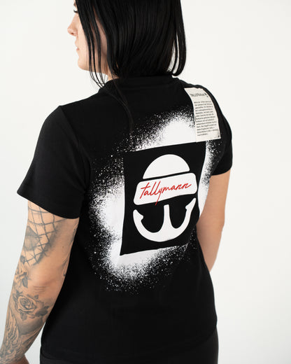 Tallymann Stencil T-Shirt Damen schwarz