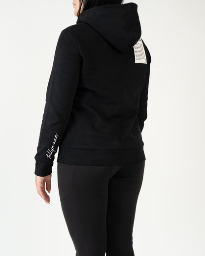 Tallymann Stencil Hoodie Damen schwarz