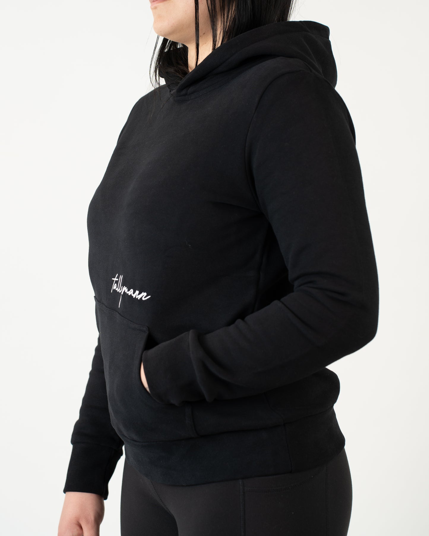 Tallymann Pattern Hoodie Damen schwarz