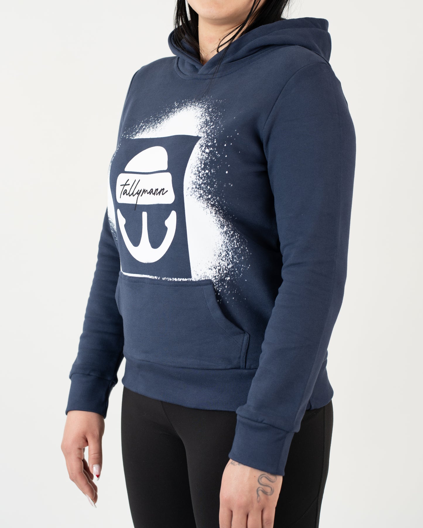Tallymann Stencil Hoodie Damen marine