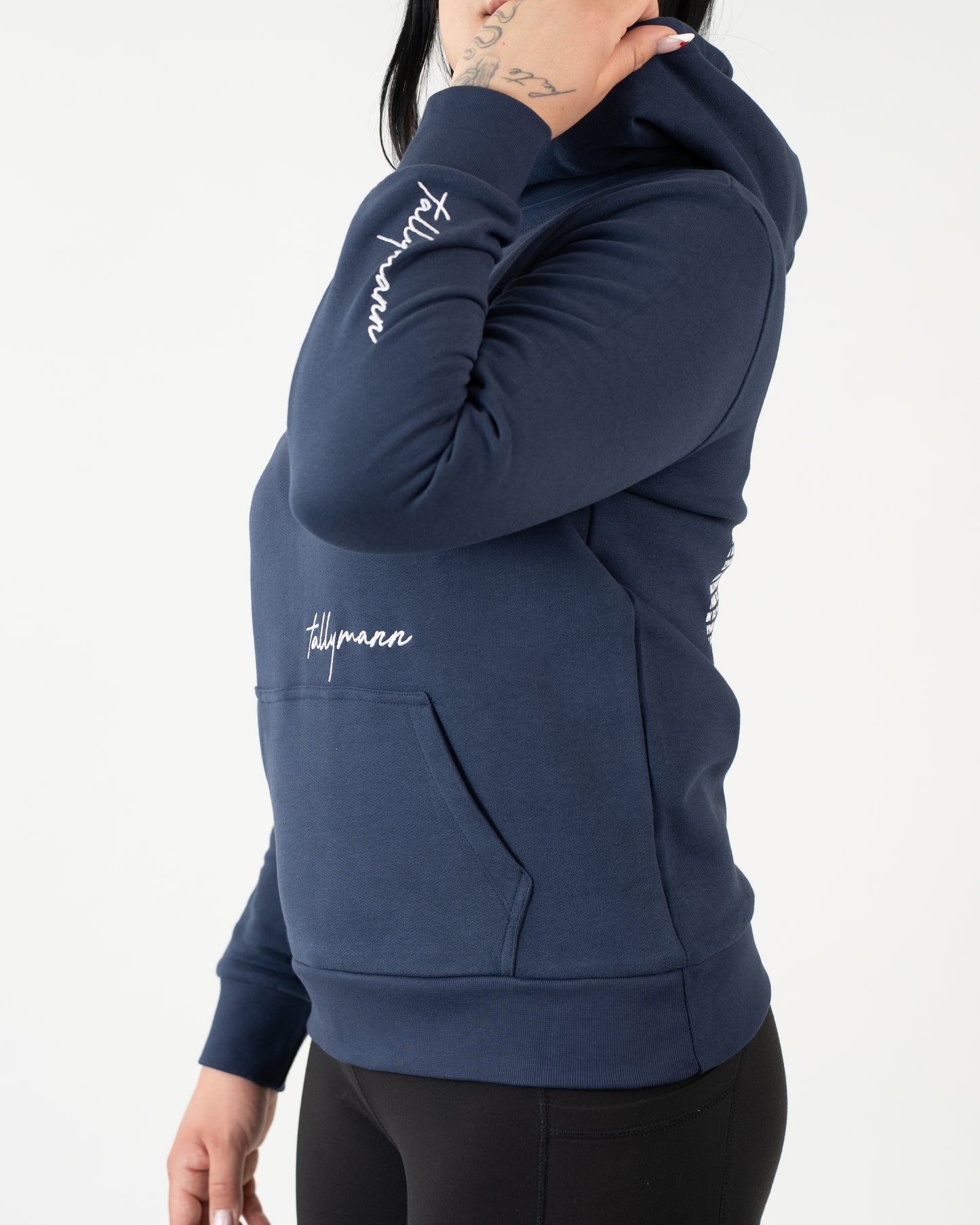 Tallymann Pattern Hoodie Damen marine