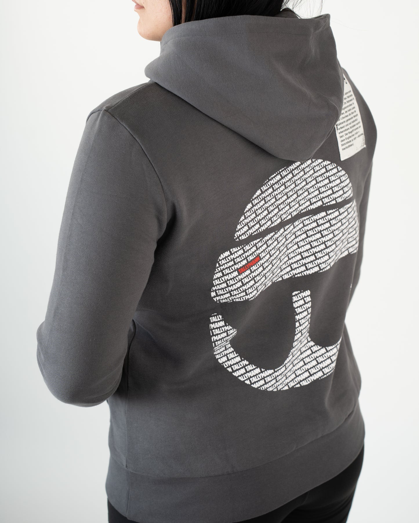 Tallymann Pattern Hoodie Damen anthrazit