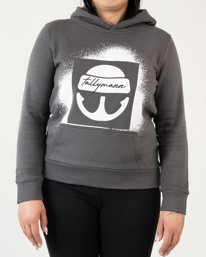 Tallymann Stencil Hoodie Damen anthrazit