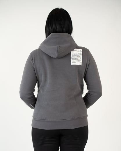 Tallymann Stencil Hoodie Damen anthrazit